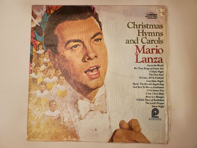 Mario Lanza Christmas Hymns and Carols vinyl record